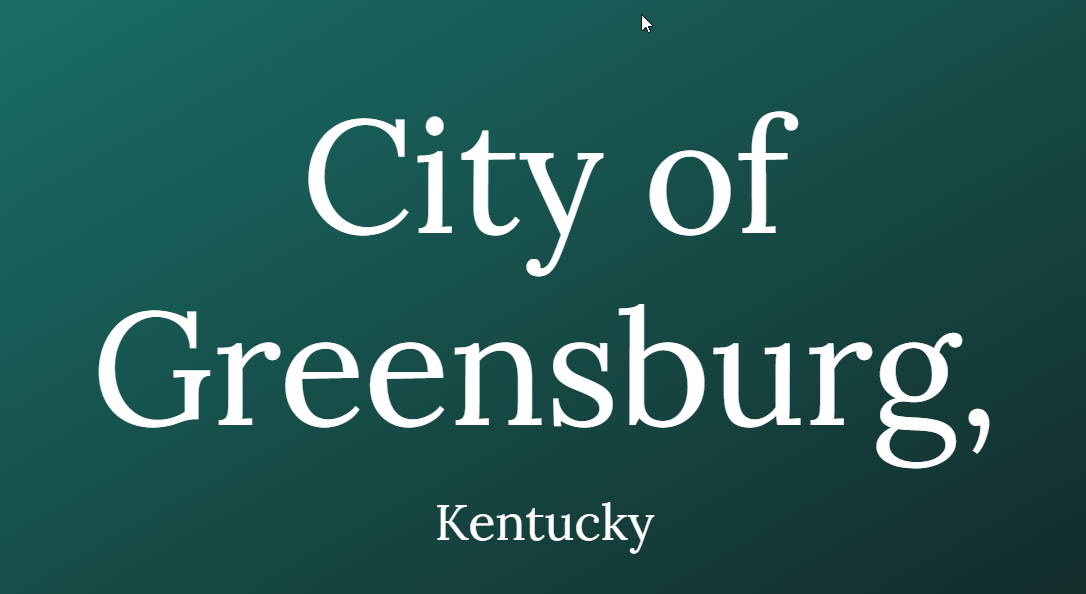 City of Greensburg Logo